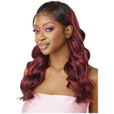 Outre Airtied Human Hair Blend Glueless Vanish HD+ Lace Frontal Wig - HHB-Natural Body Wave 22"