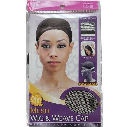 #556 Mesh Wig & Weave Cap Closed Top / Brown (12PC)