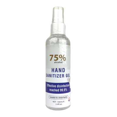 Hand Sanitizer Gel With 75% Alcohol 3.4 OZ