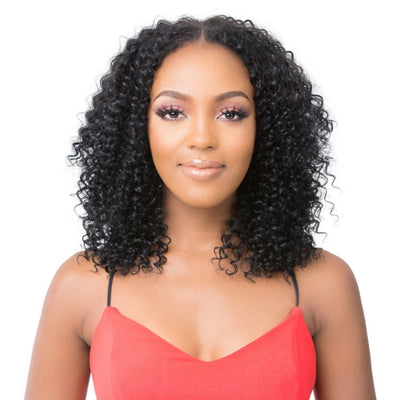 Its A Wig 100% Natural Human Hair Lace Front Wig - HH U Part Deep Wave (1 & 1B only)