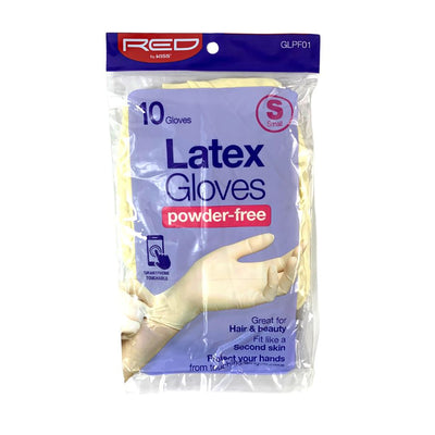 RED By Kiss Powder-Free Latex Gloves - Small 10CT GLPF01