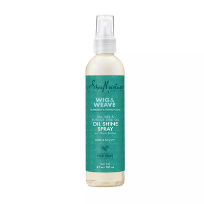 Shea Moisture Wig & Weave Tea Tree & Borage Seed Oil Shine Spray 8 OZ