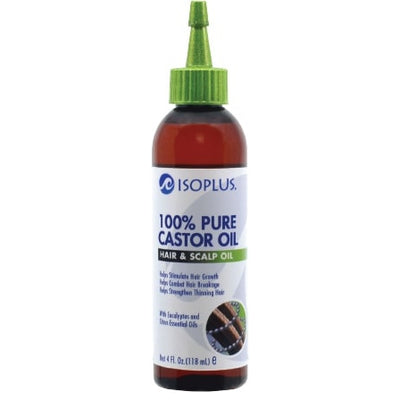 Isoplus 100% Pure Castor Oil Hair and Scalp Oil 4 OZ