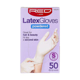 RED By Kiss Powdered Latex Gloves - Small 50CT