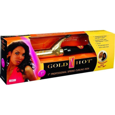 Gold 'N Hot 1" Professional Spring Curling Iron #GH194
