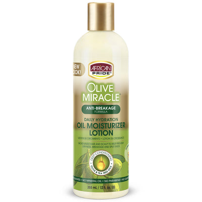 African Pride Olive Miracle Daily Hydration Oil Moisturizer Lotion 12 OZ