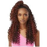 Outre Airtied Human Hair Blend Glueless Vanish HD+ Lace Frontal Wig - HHB-Dominican Curly 22"