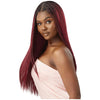 Outre Airtied Human Hair Blend Glueless Vanish HD+ Lace Frontal Wig - HHB-Sleek Yaki 28"
