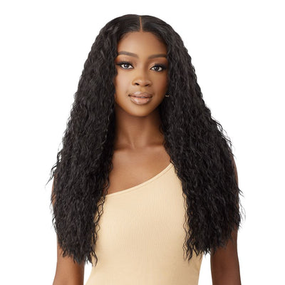 Outre 100% Human Hair Blend 5" x 5" Glueless Lace Closure Wig - HHB-Peruvian Water Wave 24"