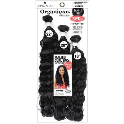 Shake-N-Go Organique MasterMix Weave – Malibu Curl 3PCS