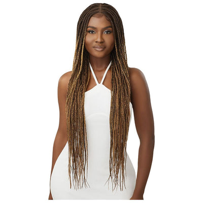 Outre Synthetic Pre-Braided 100% Fully Hand-Tied Glueless Whole Lace Front Wig - Knotless Box Braids 36"