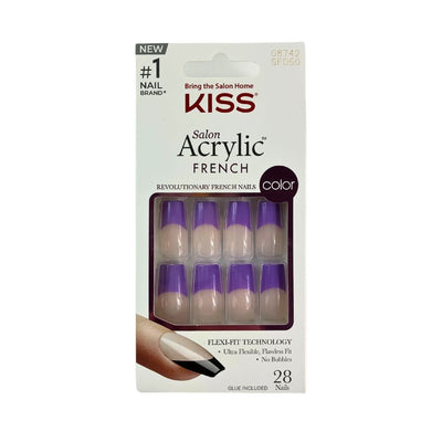 Kiss Salon Acrylic French Color Nails – SF050