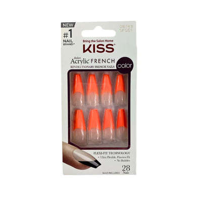 Kiss Salon Acrylic French Color Nails – SF051