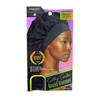 Magic Collection Silky Satin Braid Bonnet - BYOG401BLA