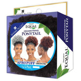 FreeTress Equal Drawstring Ponytail – Afro Puff (Medium) (2 - Dark Brown only)