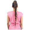 FreeTress Equal Goddess Box Braided Drawstring Ponytail – Boho Jumbo Braid Goddess Ponytail 30"