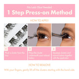 Kiss i-ENVY Press & Go Press-On Cluster Lashes All-In-1 Kit - Special Day (Curly) - IPK03
