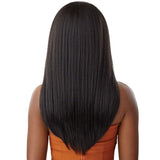 Outre 100% Human Hair Blend 5" x 5" Glueless Lace Closure Wig - HHB-Kinky Straight 24"