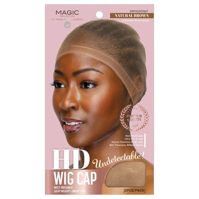 Magic Collection HD Undetectable Wig Cap - #BYOG301NAT Natural Brown