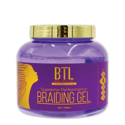 BTL Professional Ultimate Hold / Ultra Sooth & Shine Braider's Gel Level 5 BTLG04 - 8 oz / Premium