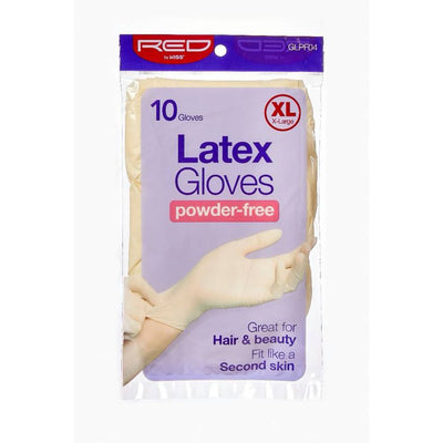 RED By Kiss Powder-Free Latex Gloves - X-Large 10CT GLPF04