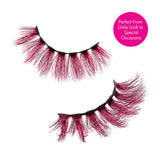 Kiss i-ENVY Color Couture Mixed Colored Crimson Mink Lashes - IC05