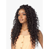 Sensationnel Boutique Bundles Human Hair Blend 3pc Weave + 4" x 4" Lace Closure - Deep (TTMUSTARD only)