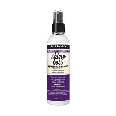 Aunt Jackie's Grapeseed Style & Shine Shine Boss Refreshing Sheen Mist 4 OZ