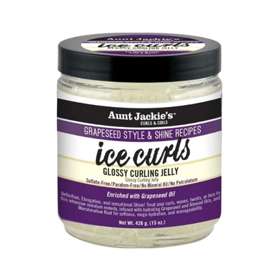 Aunt Jackie's Grapeseed Style & Shine Ice Curls Glossy Curling Jelly 15 OZ