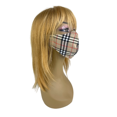 Yihang Fashion Plaid Face Mask