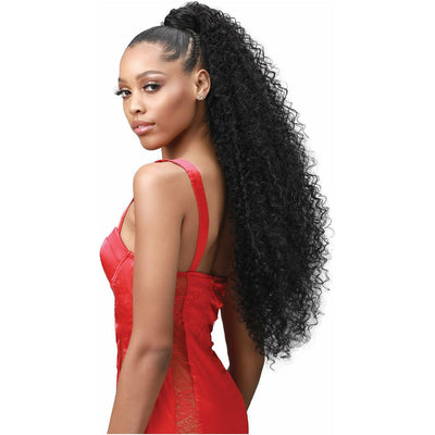 Bobbi Boss Up Synthetic Wrap Around Ponytail - Natural Jerry Curl 30"