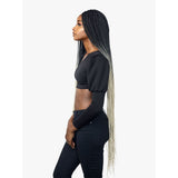 Sensationnel Cloud 9 4" X 4" Hand Braided Swiss Synthetic Lace Front Wig - Box Braid 50"