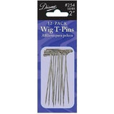 Diane Wig T- Pins 12- Pack #D254