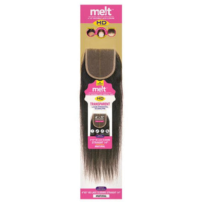 Janet Collection Melt HD 100% Virgin Human Hair 4" X 5" Lace Frontal Closure - Straight