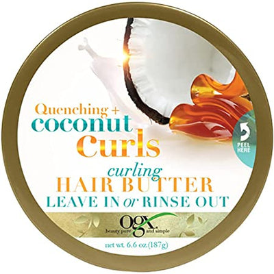 OGX Quenching + Coconut Curls Curling Hair Butter 6.6 OZ