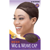 M&M Headgear Qfitt Mesh Wig & Weave Cap Brown #556