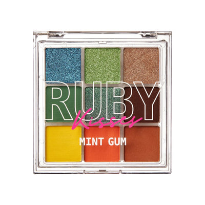 Ruby Kisses Mint Gum Face + Eyeshadow Makeup Palette
