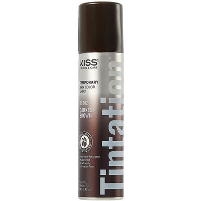 Red by Kiss Tintation Temporary Hair Color Spray 2.82 OZ - TCS02 Darkest Brown