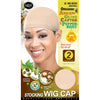 M&M Headgear Qfitt Stocking Wig Cap w/ Organic Argan Olive Castor & Peppermint #803 Beige