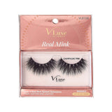 V-Luxe i-envy By Kiss High Volume 25mm Real Mink Eyelashes - VLEC08 Champagne Pink