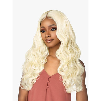 Sensationnel Boutique Bundles Human Hair Blend 3pc Weave + 4" x 4" Lace Closure - Body Wave