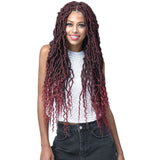 Bobbi Boss Synthetic Crochet Braids - 2X Nu Locs French Tips 24"