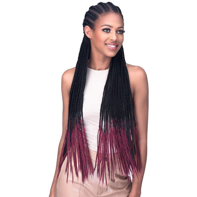 Bobbi Boss Synthetic Crochet Braids - 2X Willow Box Braid 24"