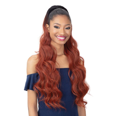 Shake-N-Go Organique Synthetic Drawstring Ponytail - Loose Deep 28"