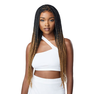 Outre Synthetic Pre-Braided 13" x 4" Lace Frontal Wig - Knotless Triangle Part Braids