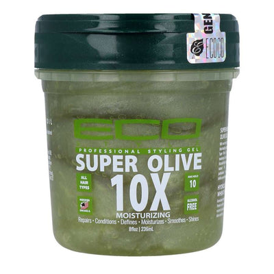 Eco Styler Super Olive Oil 10X Moisturizing Professional Styling Gel 8 OZ