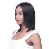 Bobbi Boss 100% Unprocessed Brazilian Virgin Remy Bundle Hair Lace Wig - Straight 12"