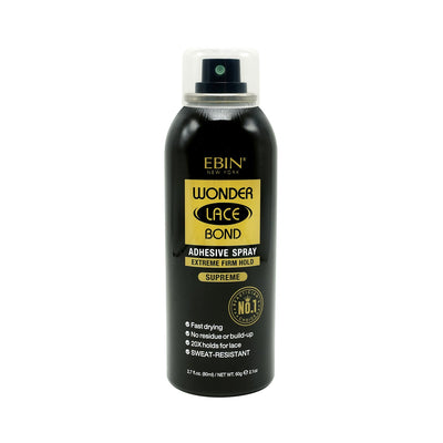 Ebin New York Wonder Lace Bond Adhesive Spray Extreme Firm Hold Supreme 2.7 OZ