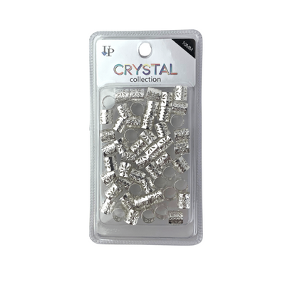 Crystal Collection Braid Tube Silver 10MM