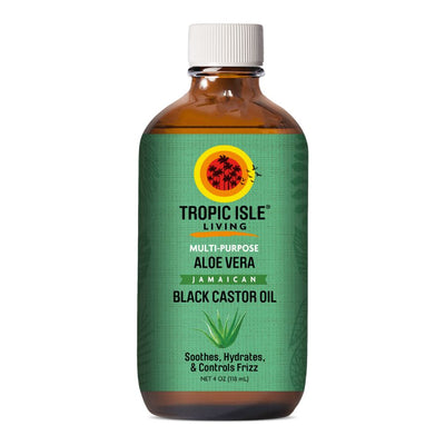 Tropic Isle Living Multi-Purpose Aloe Vera Jamaican Black Castor Oil 4 OZ